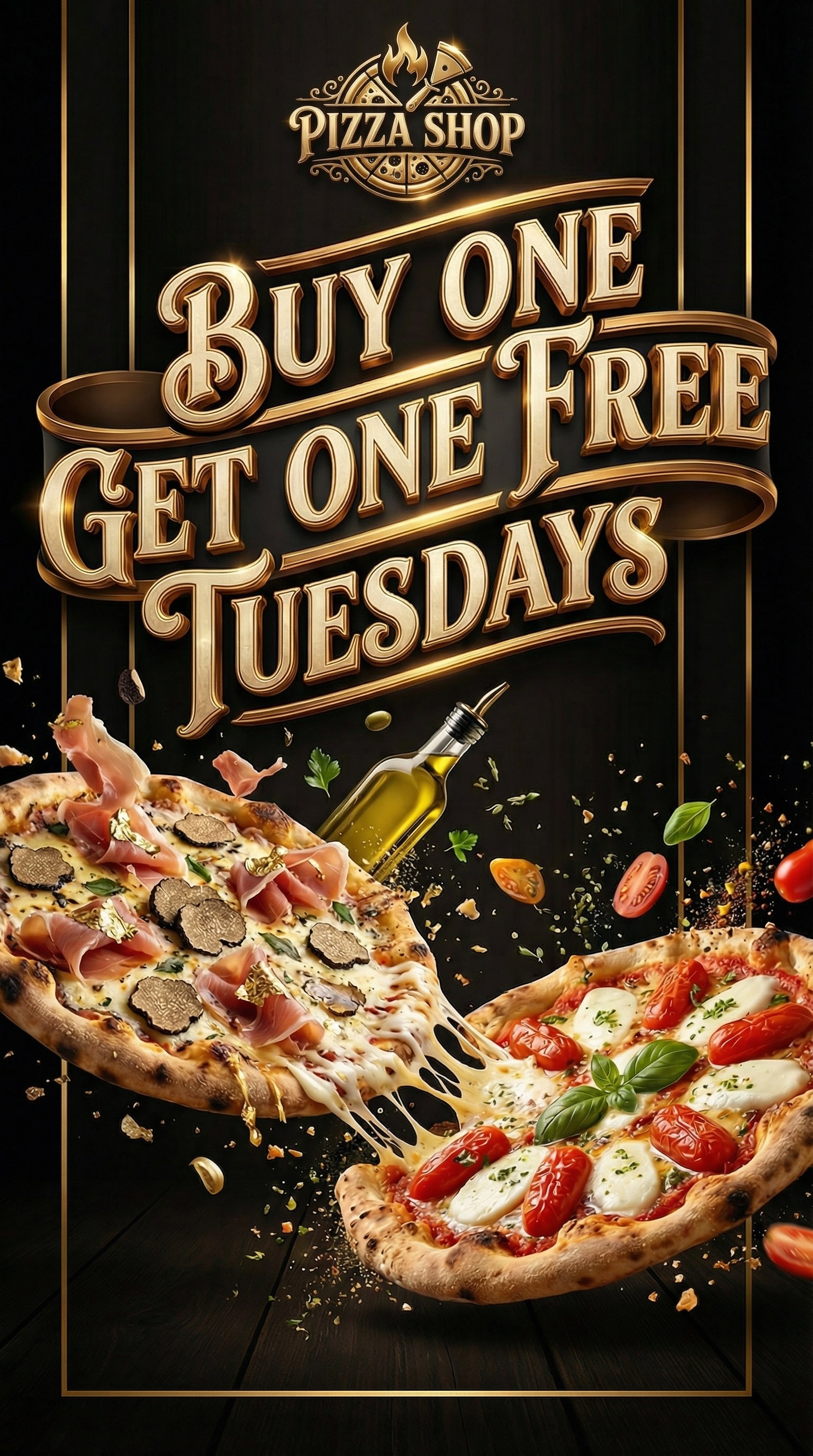 AI-generated promotional menu